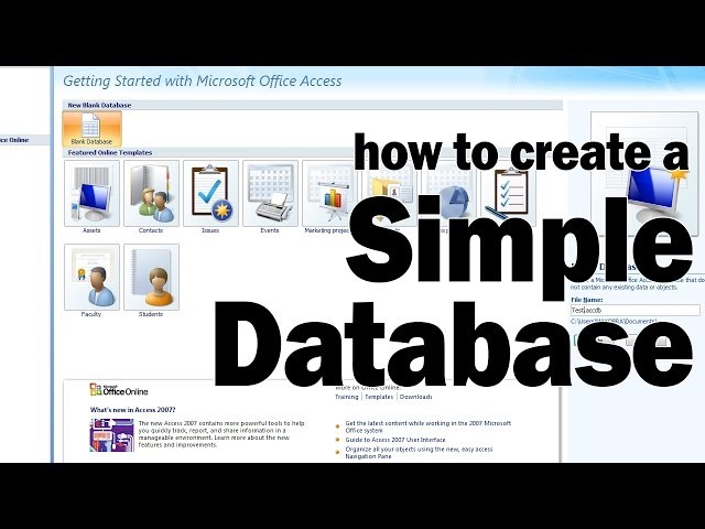 Using Access to make a Simple Database [Year10]