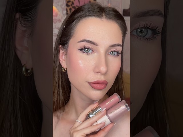 the perfect glow combo @R@RareBeauty✨#makeup #blush #highlighter #rarebeauty #makeuptutorial