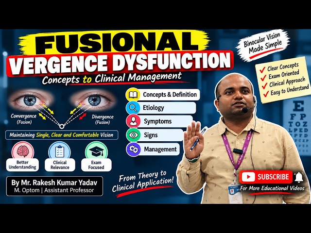 Fusional Vergence Dysfunction Explained Clearly | Definition, Causes, Signs, Symptoms & Management