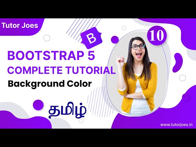 Background Color Classes in Bootstrap | Bootstrap 5.3 in Tamil | Tutor Joes
