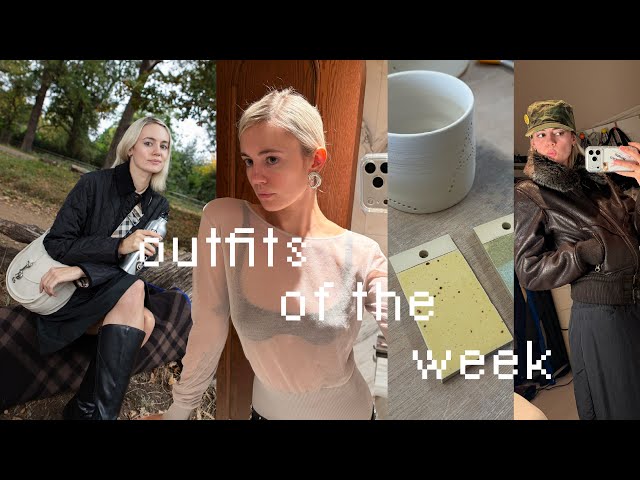 outfits of the week | burberry event, pottery, dinners #48