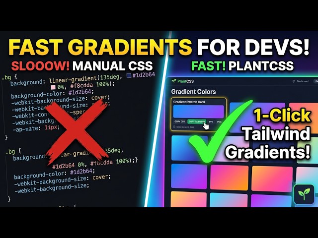 The Easiest Way to Get Tailwind & CSS Gradients!video output