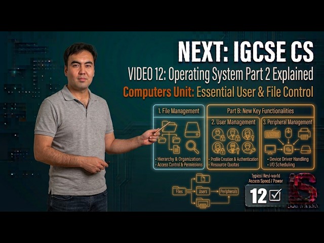 10 Operating System Part 2: File, User & Peripheral Management | Edexcel IGCSE 4CP0