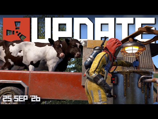 Biofuel generator, Animal Transport, NEW loot rooms | Rust Update 25th September 2026