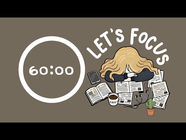 2-HOUR STUDY WITH ME | Pomodoro timer 2x60 | Study & Work | Lofi Hip-Hop ♡