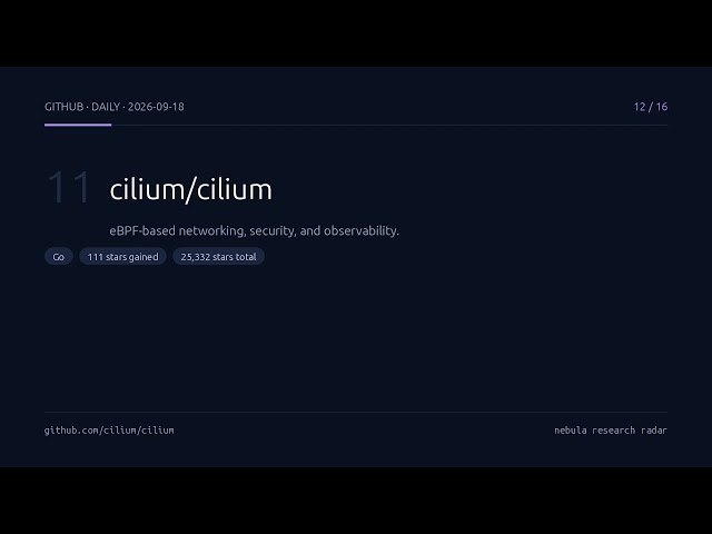 GitHub Trending Summary - Daily - 2026-09-18
