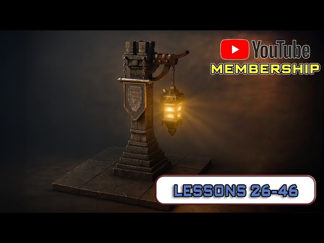 ⭐Members only⭐ Lessons 26 to 46 Blender and Substance Painter - Game Asset Creation: Fantasy Lights