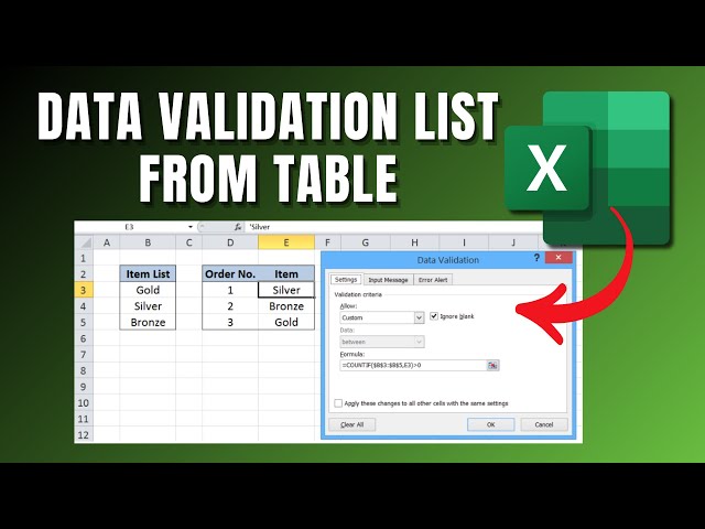 The Ultimate Guide to Data Validation Lists in Excel