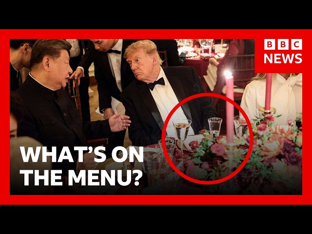 What Trump and Xi dined on at the White House state dinner | BBC News