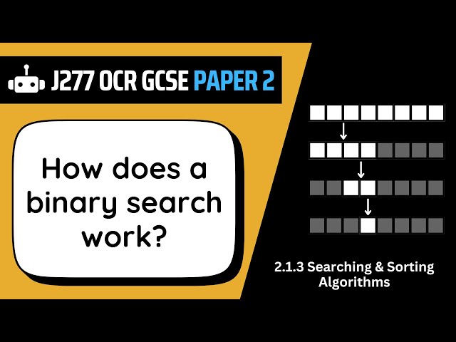 Binary Search | 1.3 | OCR GCSE Computer Science | J277