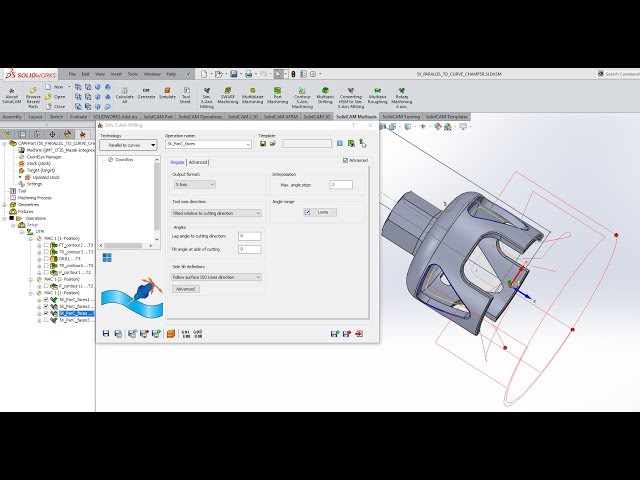 KevCAM Night School - Simultaneous 5 Axis Milling - Parallel to Curves
