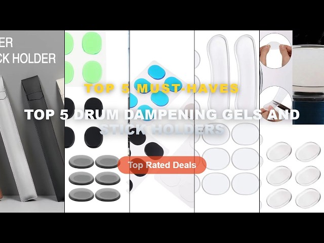 Cheap & Best Top 5 Drum Dampening Gels And Stick Holders Unboxing & Review - 16Pcs/Pack Soft Transpa