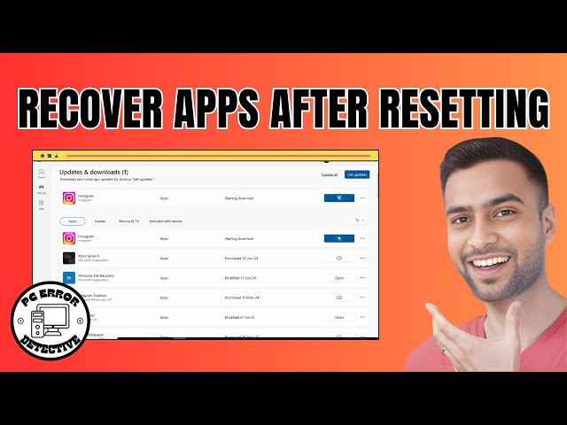 How to Recover Apps After Resetting Windows 10