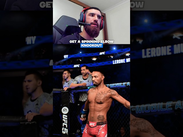 Spin ELBOW KO With Lerone Murphy #ufc #ufc5 #gaming