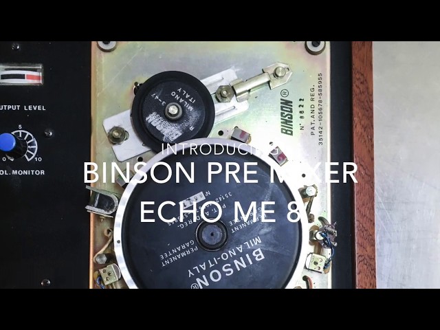 BINSON PRE MIXER ECHO ME 8 Functions Test ECHOREC