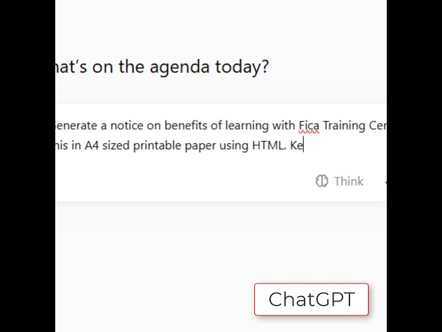 Get formatting with HTML Codes Using ChatGPT