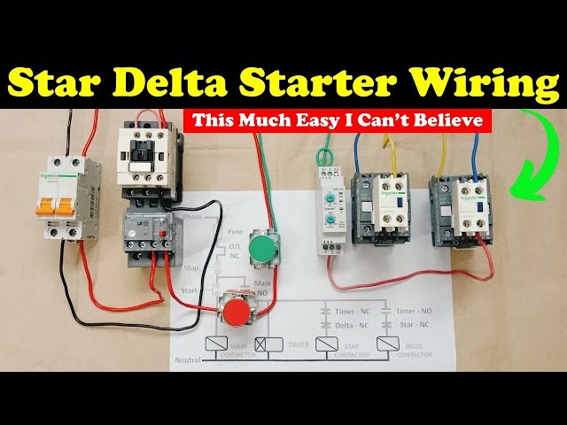 Star Delta Starter Control Wiring Explained Practically @TheElectricalGuy