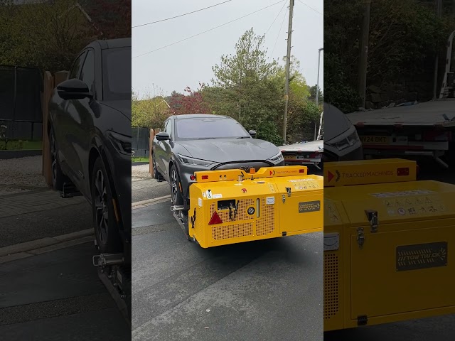 How to move an Electric Vehicle that won’t drive #towtrack #mustang