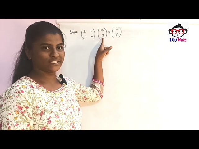 #Matrix_part_2 - Learn Mathematics in Tamil - Online Class by Ms. Glory Cornelius