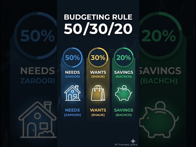 3 Rules to Master Your Money 📈 #Shorts