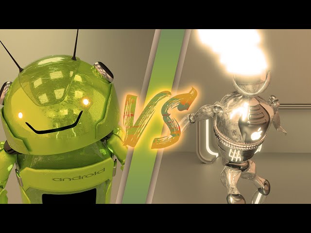 Android vs Apple (IOS) - The Animation (fight)