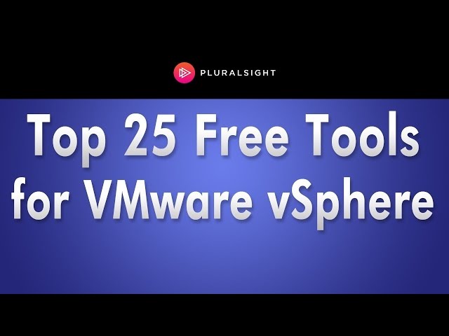 Top 25 Free Tools for VMware vSphere presented by David Davis and Kendrick Coleman