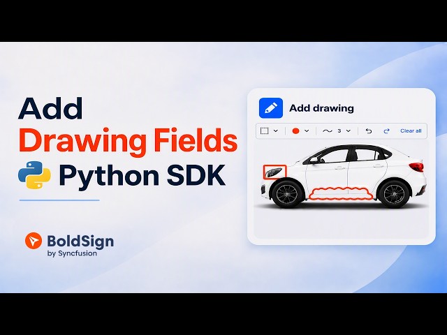 BoldSign Python SDK: Capture Vehicle Damage Annotations with Drawing Fields