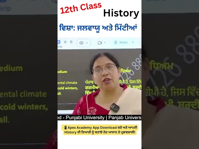 Physical Features of Punjab and Their Influence on Its History | History 12th Class History