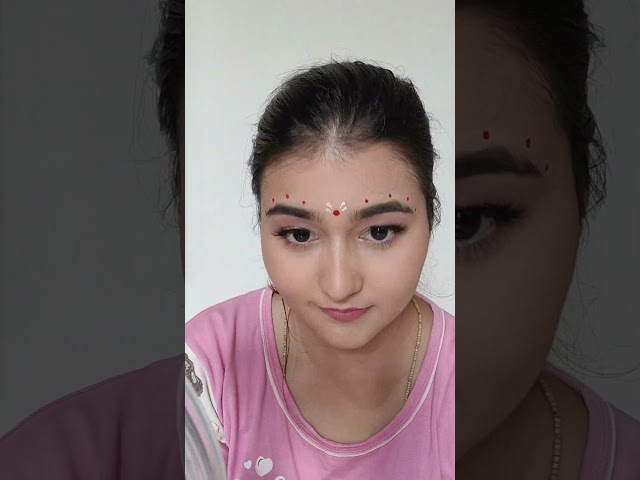 Easy Gopi Dots Tutorial 🌸 | Step-by-Step Gopi Dots Makeup | Radha Rani Look