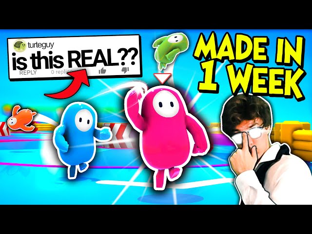I Made Fall Guys in 1 Week... and Tricked Them to Think it's Real!