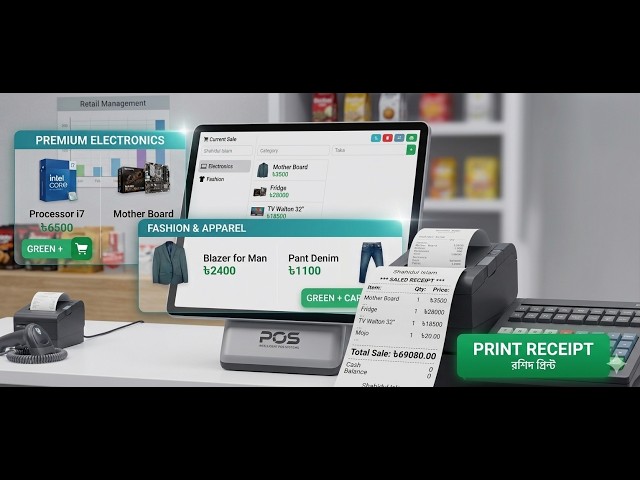 POS Software Tutorial Bangla | Inventory & Billing System Full Course | Free POS Training BD