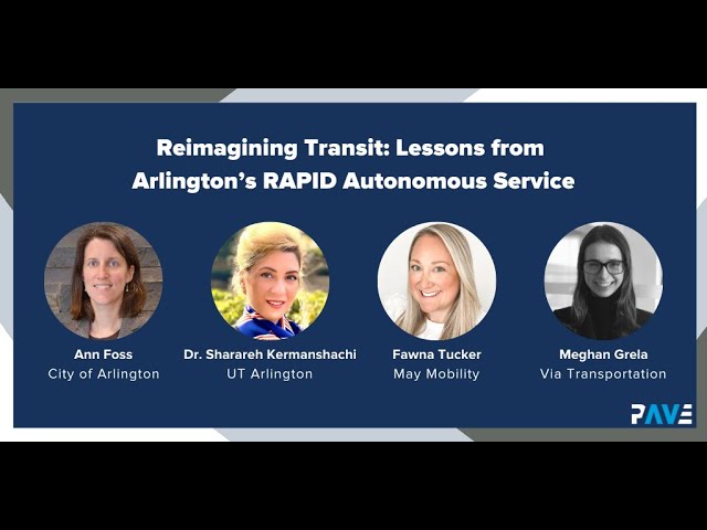 Reimagining Transit: Lessons from Arlington’s RAPID Autonomous Service