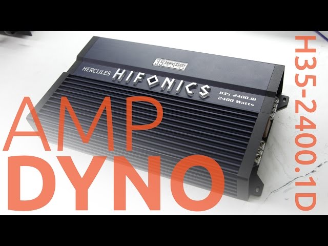 Hifonics H35-2400.1D Amplifier Dyno Test | SMD D'Amore AD-1