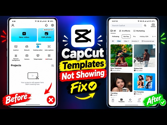 Finally! CapCut Template Option Missing Problem Solved 🤫 (100% Working Method)