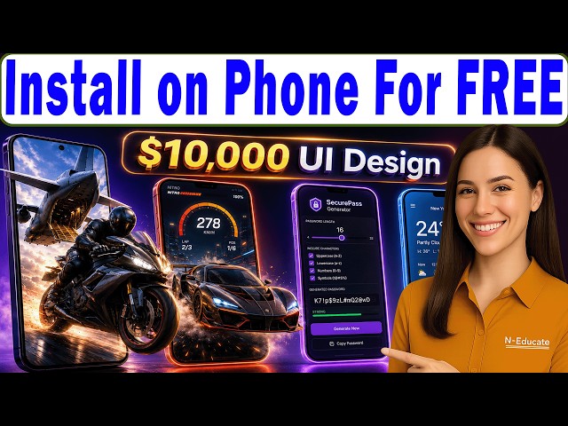 Build $10,000 Android App with AI for FREE (Works on Phone)