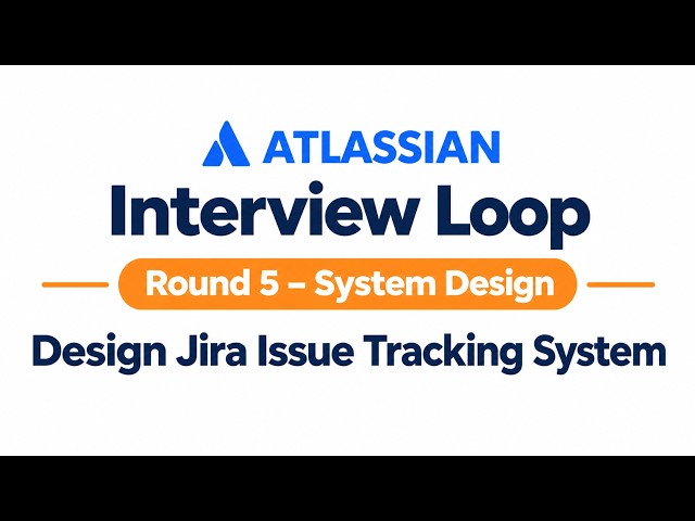 Atlassian Interview Loop | Round 5 | System Design | Jira Issue Tracking System | SE, SSE, PSE