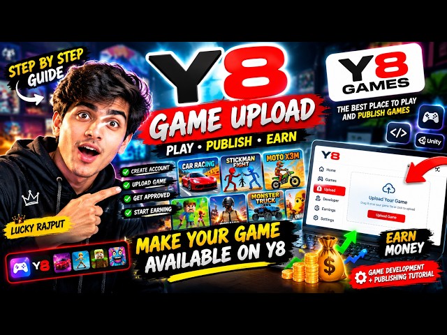 How to Upload Games on Y8.com & Earn Money? 🔥 | Full Tutorial | Lucky Rajput