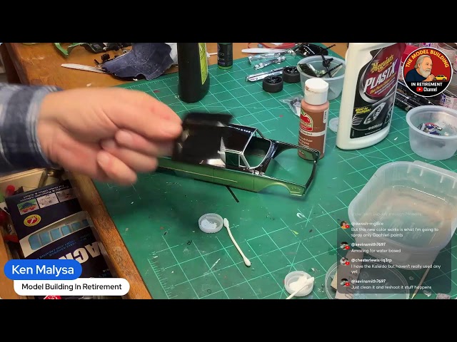 Sanding and Polishing session 1960 Strliner