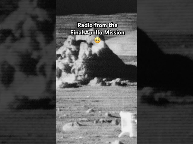 Radio from the final moon landing