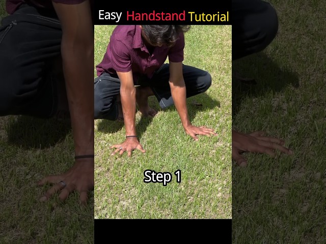Easy Handstand Tutorial ✅💯#shorts