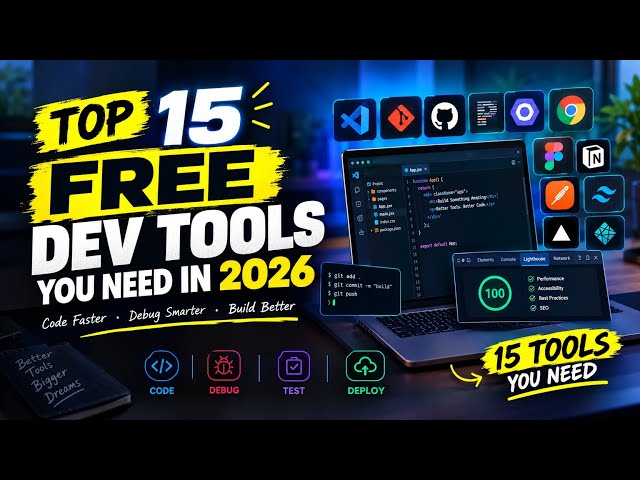 15 FREE DEV TOOLS YOU NEED IN 2026