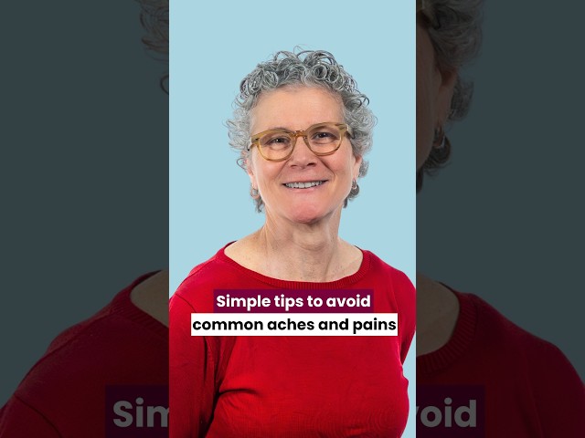 Physiotherapist shares tips to avoid common aches and pains #shorts #achesandpains