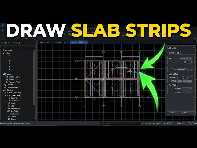 How to Draw Slab Strips in Protastructure: A Complete Guide