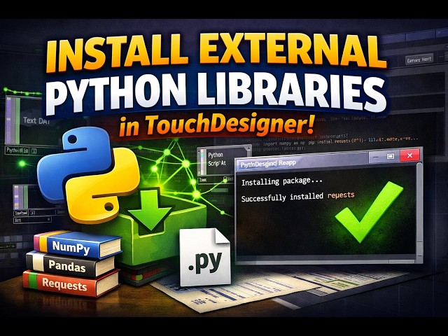 Installing external Python libraries in TouchDesigner 2025