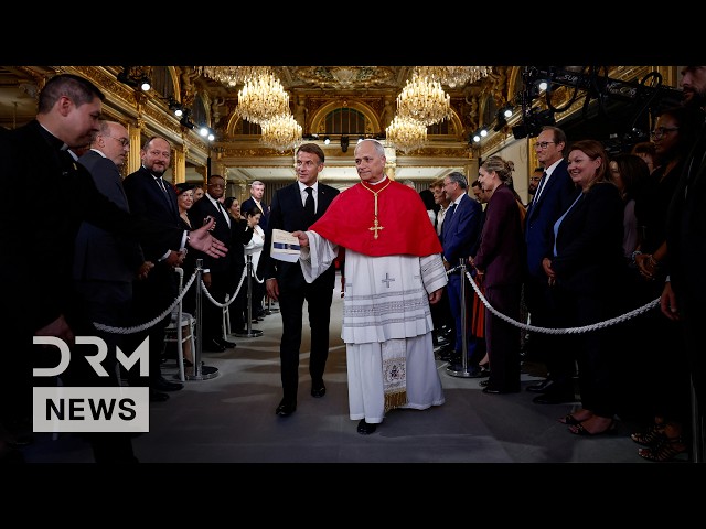 RAW MOMENTS: Pope Leo Meets Clergy, Authorities and Diplomats at Élysée Palace in Paris | AK1B