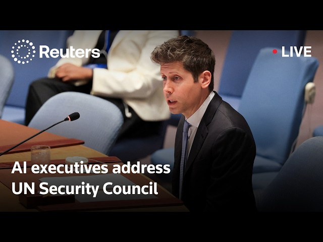 LIVE: UN Security Council, executives discuss AI