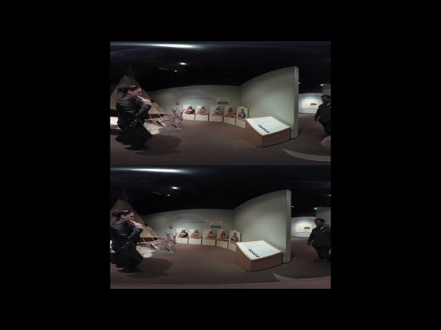 Interpretation Exhibit at Lewis & Clark Interpretive Center filmed on VUZE XR