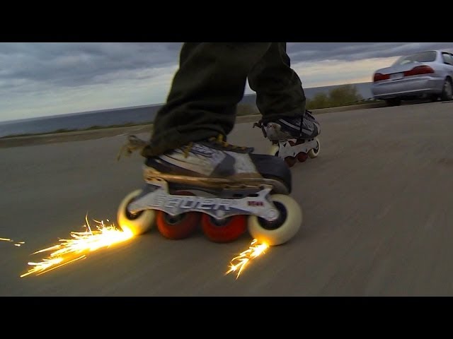 Inline Skater Sparks It Up On The Streets -Bill Stoppard