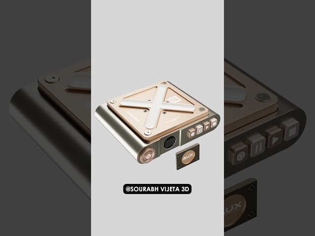 Building a tiny 3D audio device 🔊 #3dmodeling #blender #audio