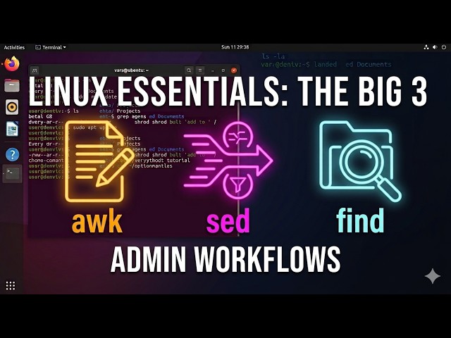 🐧 The Only 3 Linux Commands You Actually Need (awk, sed, find)